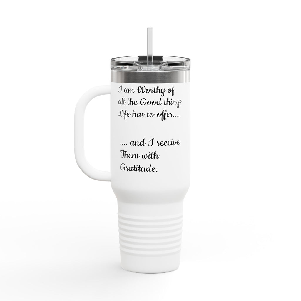 Black Ink Phoenix Fyre United Quote 40oz Travel Mug | Insulated Tumbler