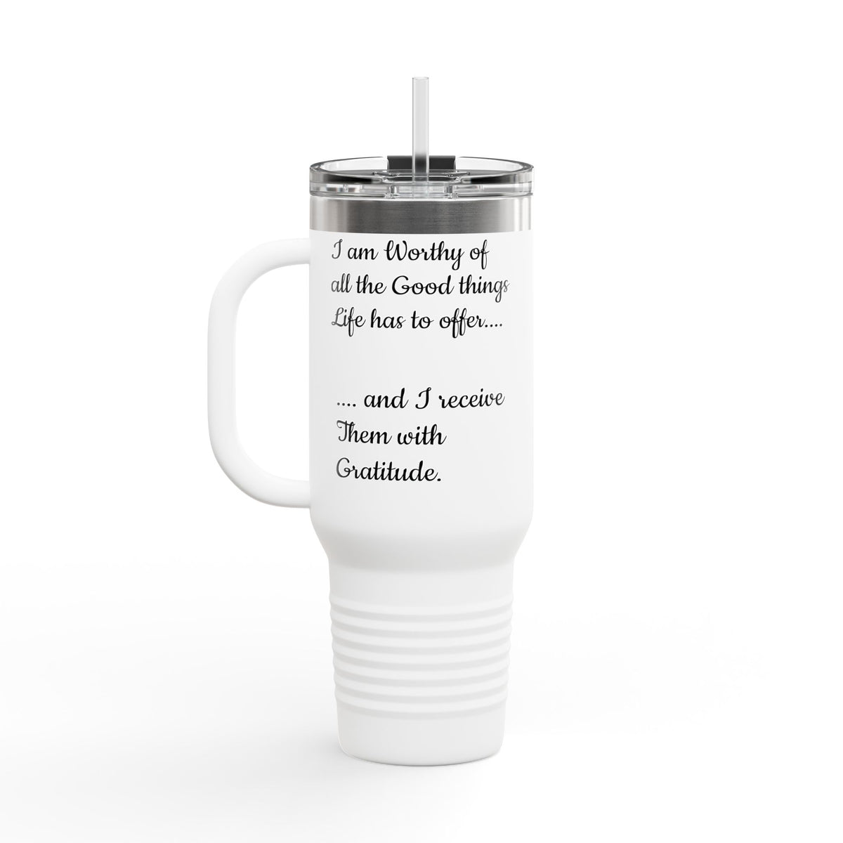 Black Ink Phoenix Fyre United Quote 40oz Travel Mug | Insulated Tumbler