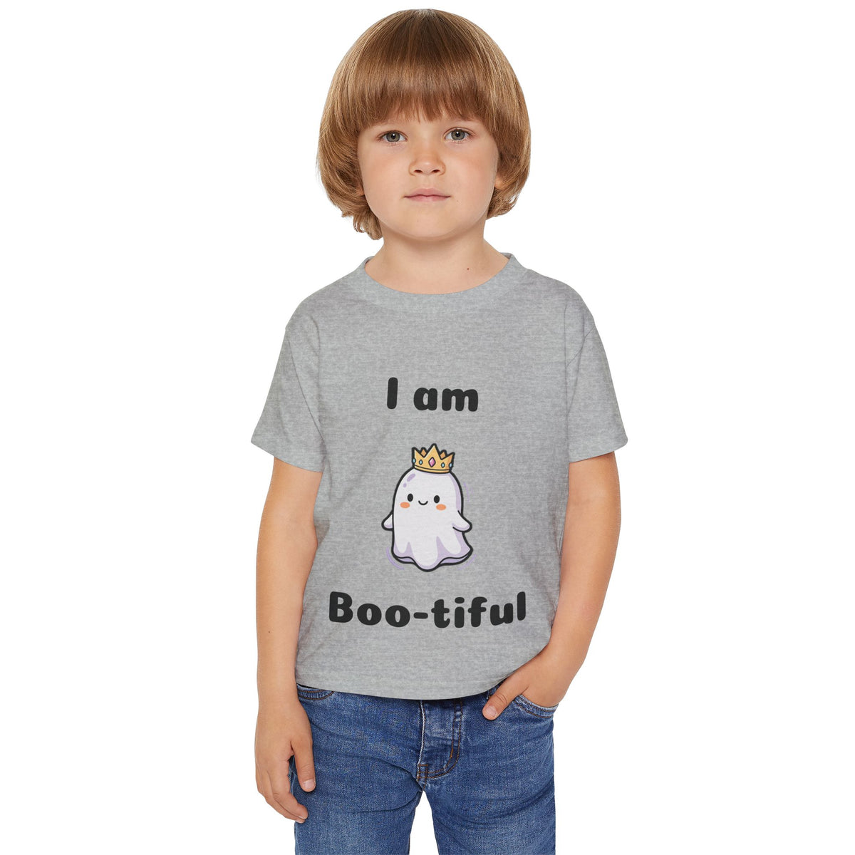 Heavy Cotton™ Toddler "I am Boo-tiful" Halloween T-shirt