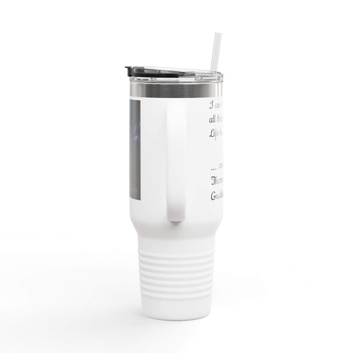 Black Ink Phoenix Fyre United Quote 40oz Travel Mug | Insulated Tumbler