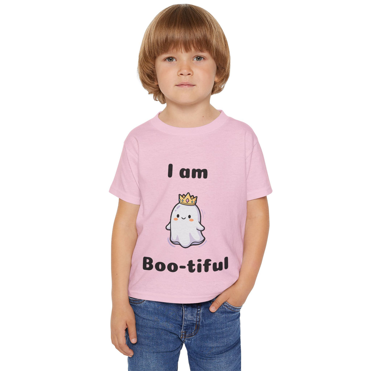 Heavy Cotton™ Toddler "I am Boo-tiful" Halloween T-shirt