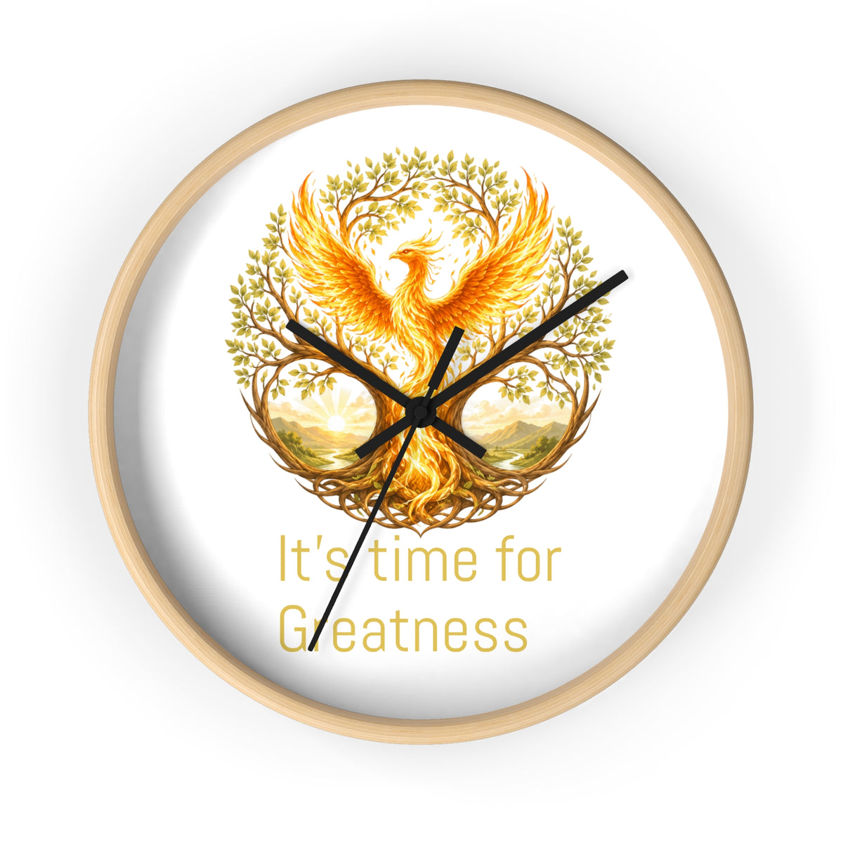 Unleashed Monogram Clock | Wall Clock, It's Time for Greatness js