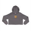 Burnt Orange Phoenix Illustration Cropped Hoodie | Small Back Emblem js