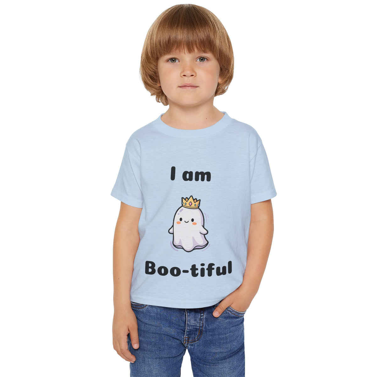 Heavy Cotton™ Toddler "I am Boo-tiful" Halloween T-shirt