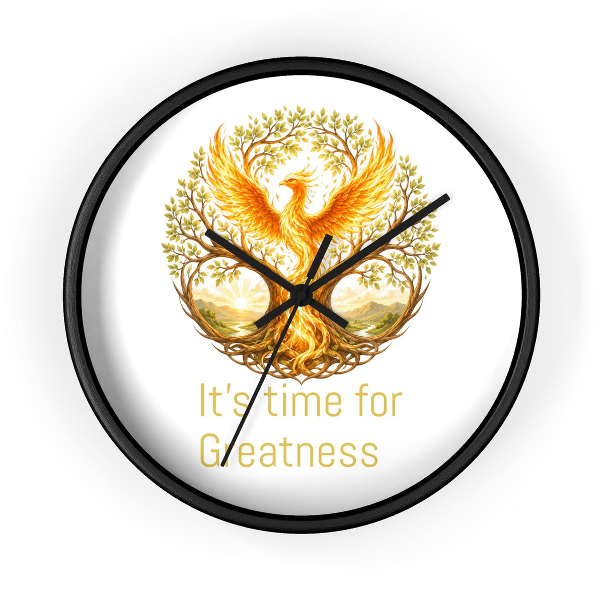 Unleashed Monogram Clock | Wall Clock, It's Time for Greatness js