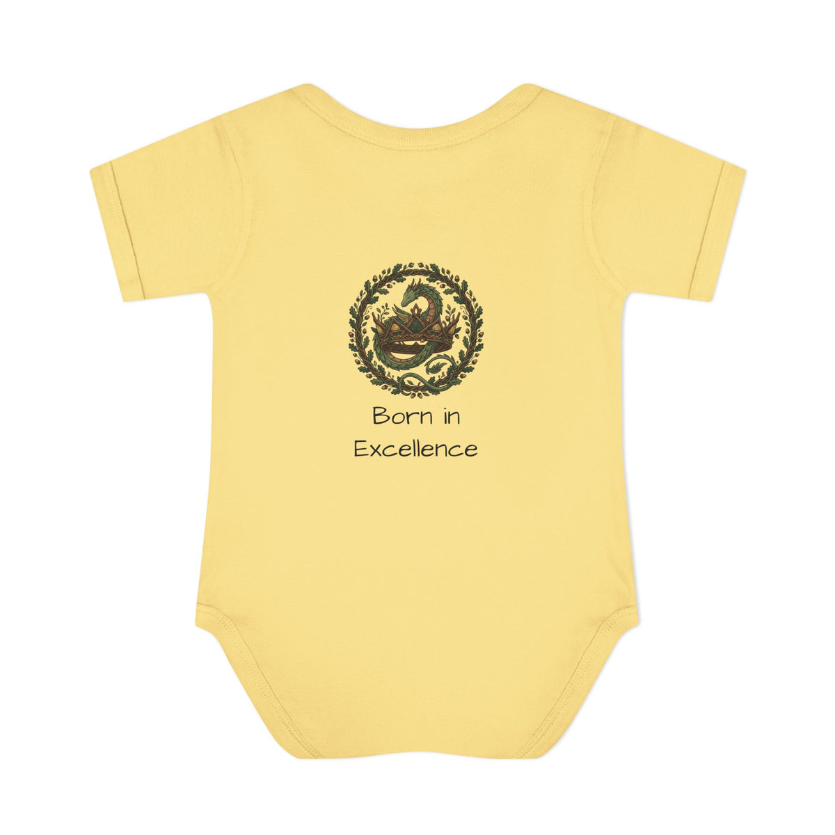 Infant Bodysuit | Crown 'Born in Excellence' back print