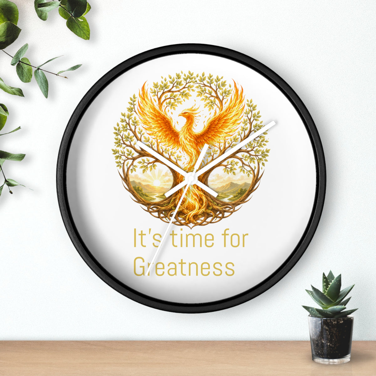 Unleashed Monogram Clock | Wall Clock, It's Time for Greatness js