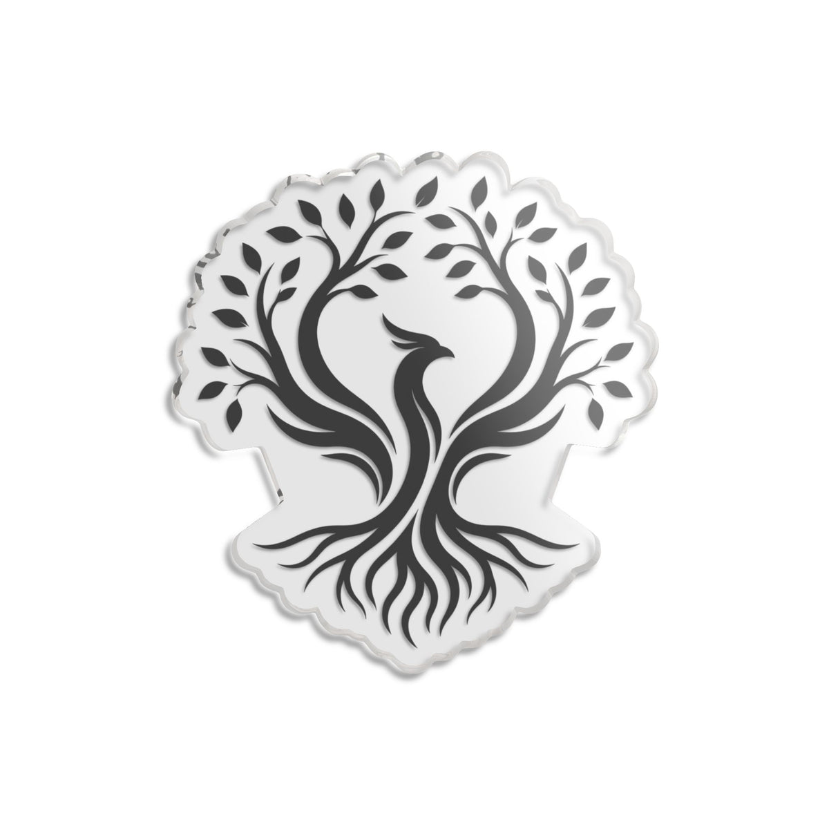 Black "Phoenix Fyre United" Sticker  | Custom Cut Statue Sticker
