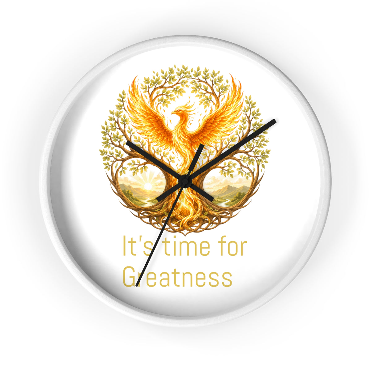 Unleashed Monogram Clock | Wall Clock, It's Time for Greatness js