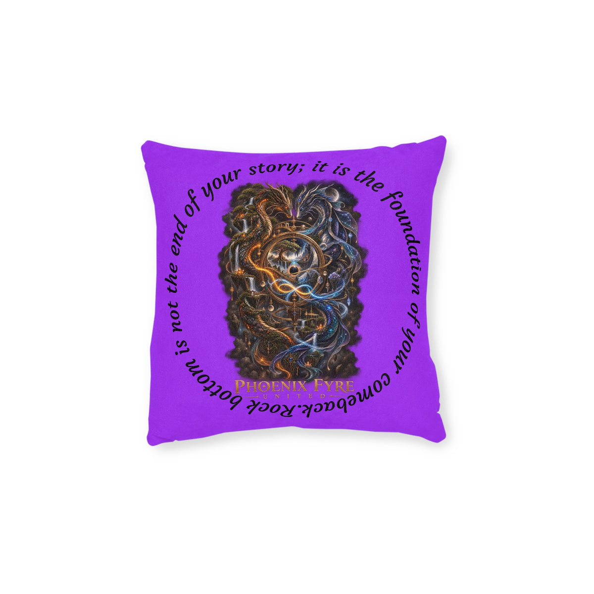 Phoenix Fyre United Emblem Square Pillow