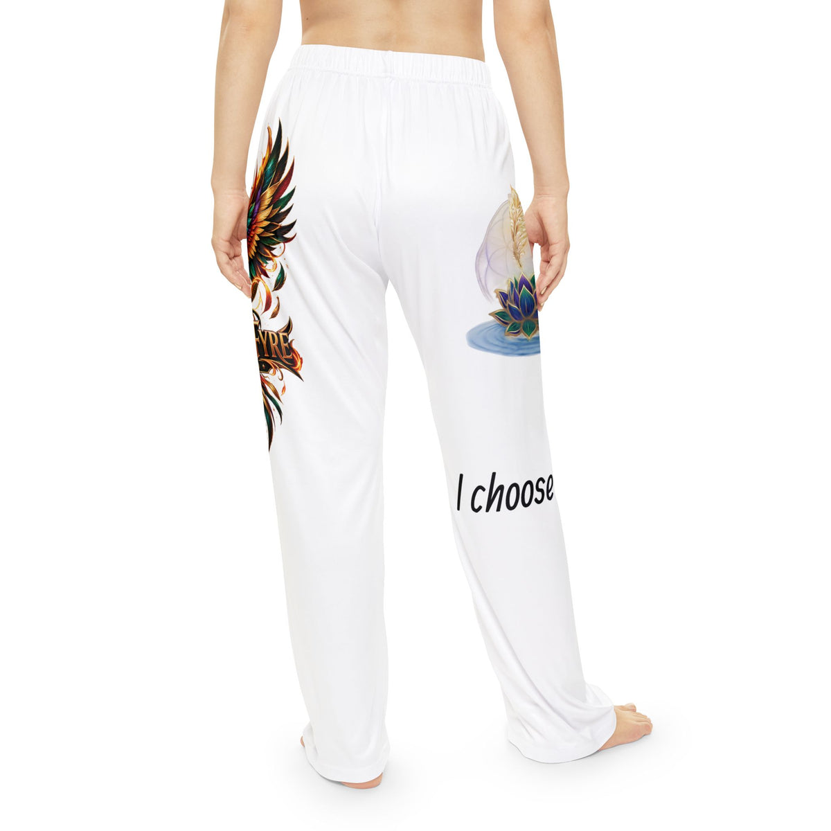 Women's "I choose Peace" Pajama Pants (AOP)