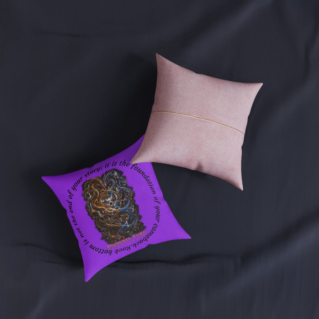 Phoenix Fyre United Emblem Square Pillow
