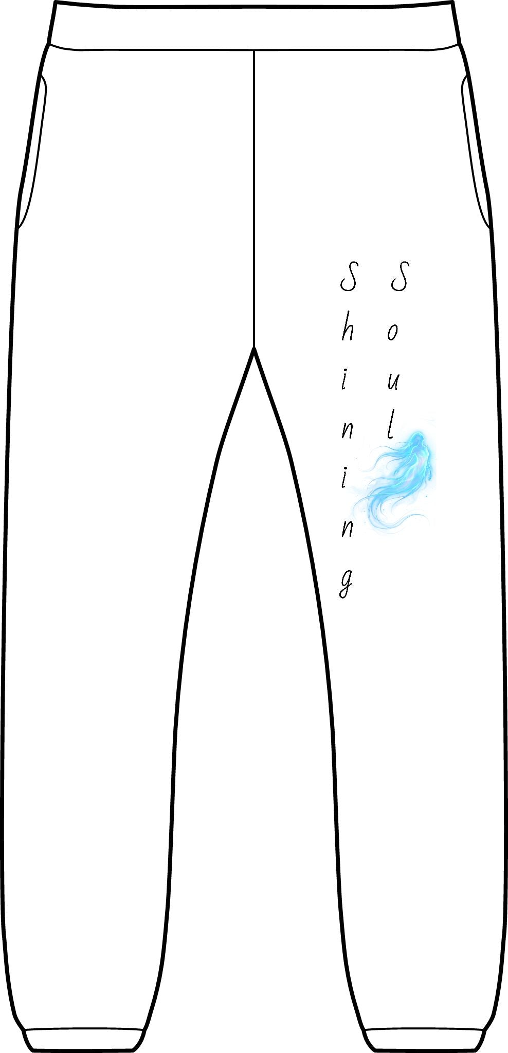 Unisex Pocket "Heart of Gold, Shining Soul"-Phoenix-Fyre-United/Phoenix-Fyre-Sweatpants