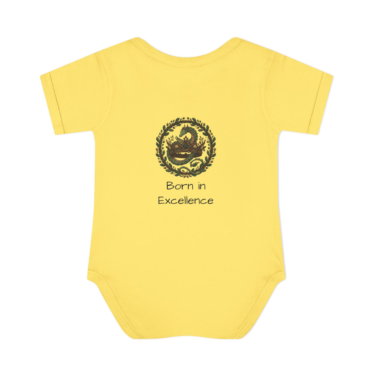 Infant Bodysuit | Crown 'Born in Excellence' back print