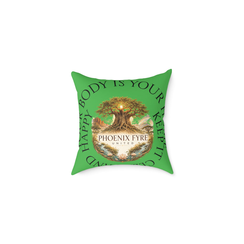 Phoenix Fyre United emblem with circular text Pillow