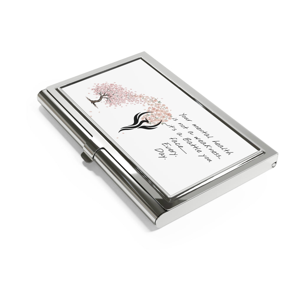 Mental Health Phoenix Business Card Holder | Cherry Blossom