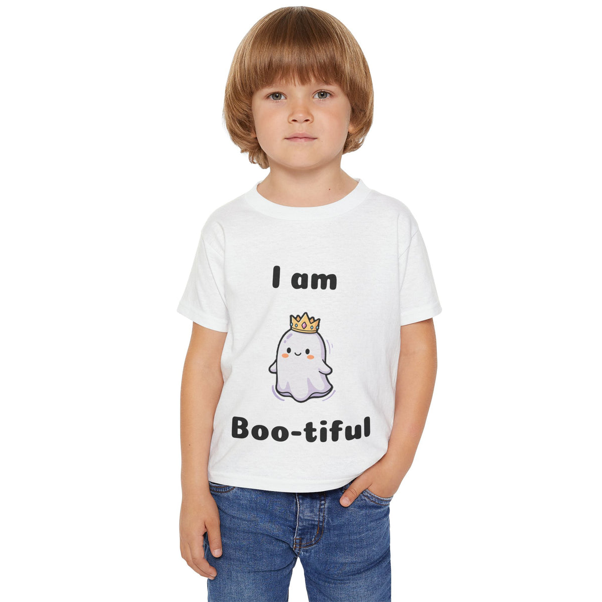 Heavy Cotton™ Toddler "I am Boo-tiful" Halloween T-shirt