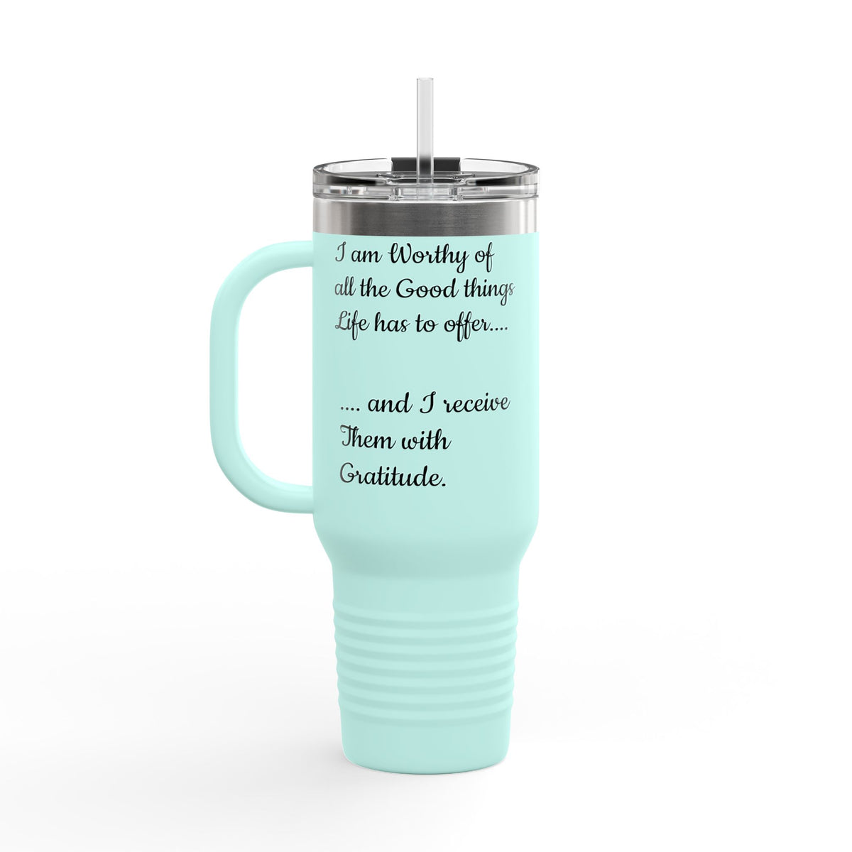Black Ink Phoenix Fyre United Quote 40oz Travel Mug | Insulated Tumbler