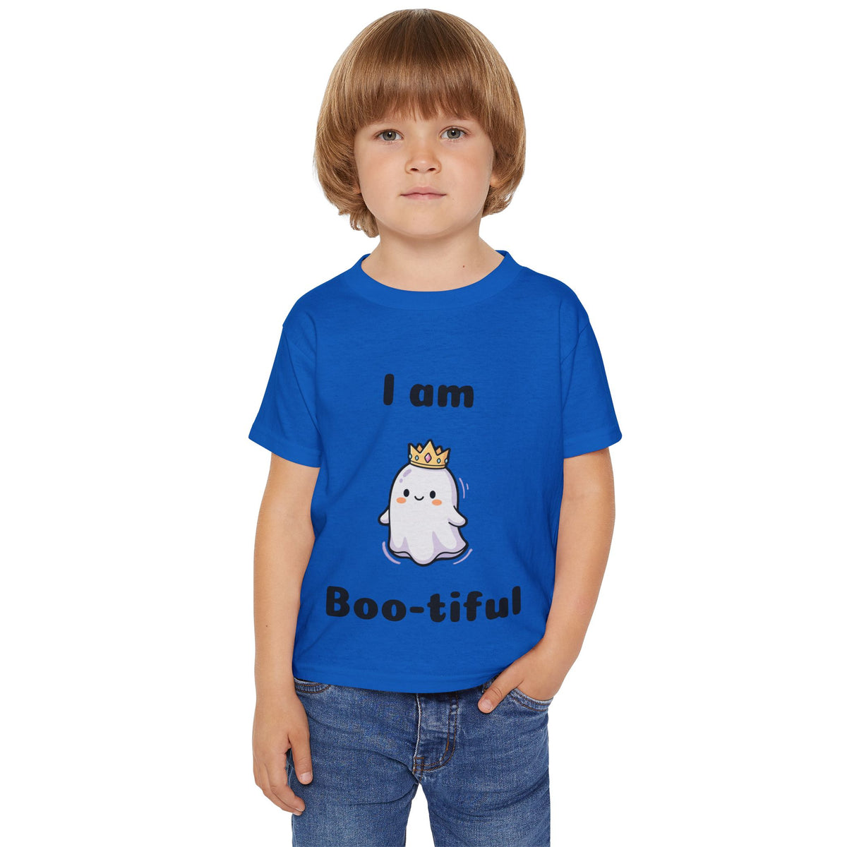 Heavy Cotton™ Toddler "I am Boo-tiful" Halloween T-shirt