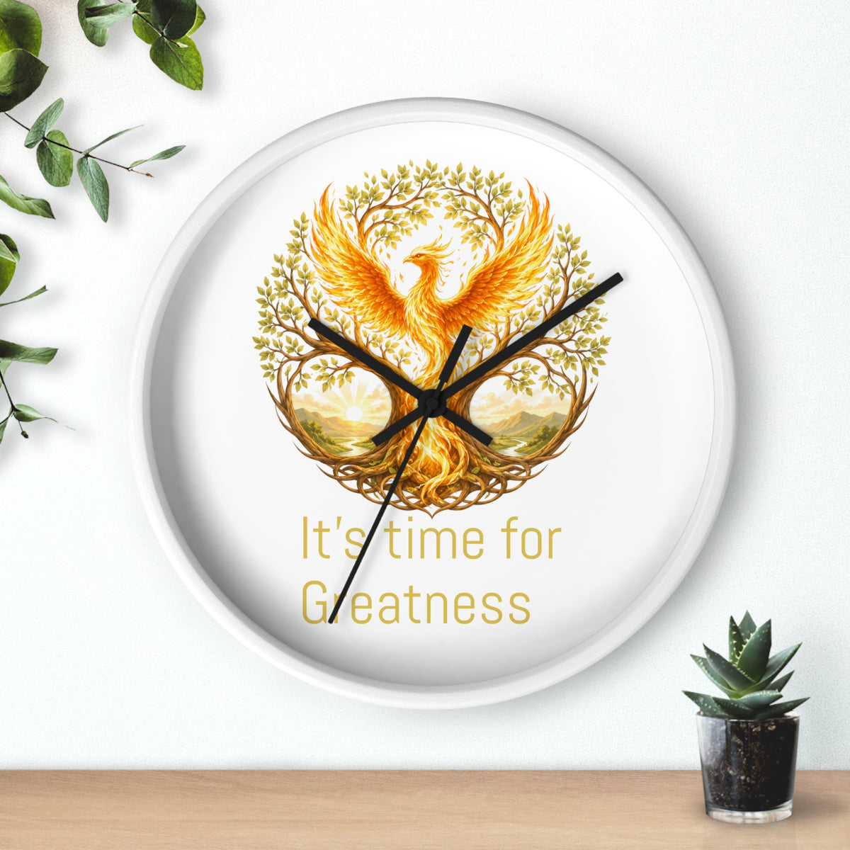 Unleashed Monogram Clock | Wall Clock, It's Time for Greatness js