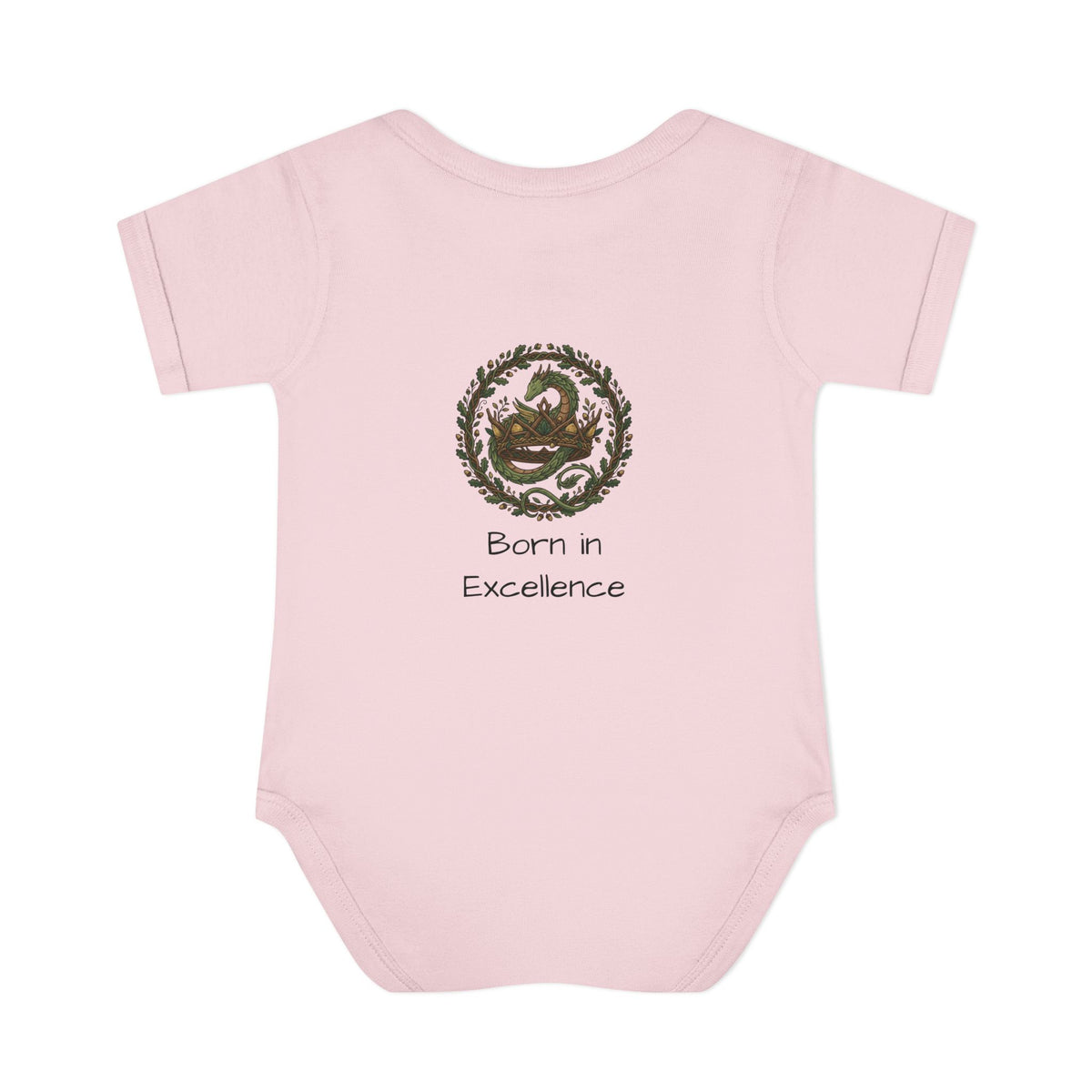 Infant Bodysuit | Crown 'Born in Excellence' back print