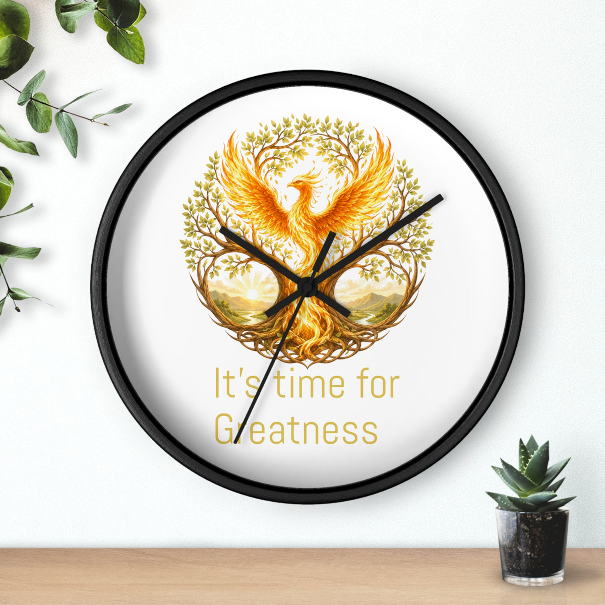 Unleashed Monogram Clock | Wall Clock, It's Time for Greatness js