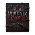 Goth Phoenix Fyre United Sherpa Fleece Blanket