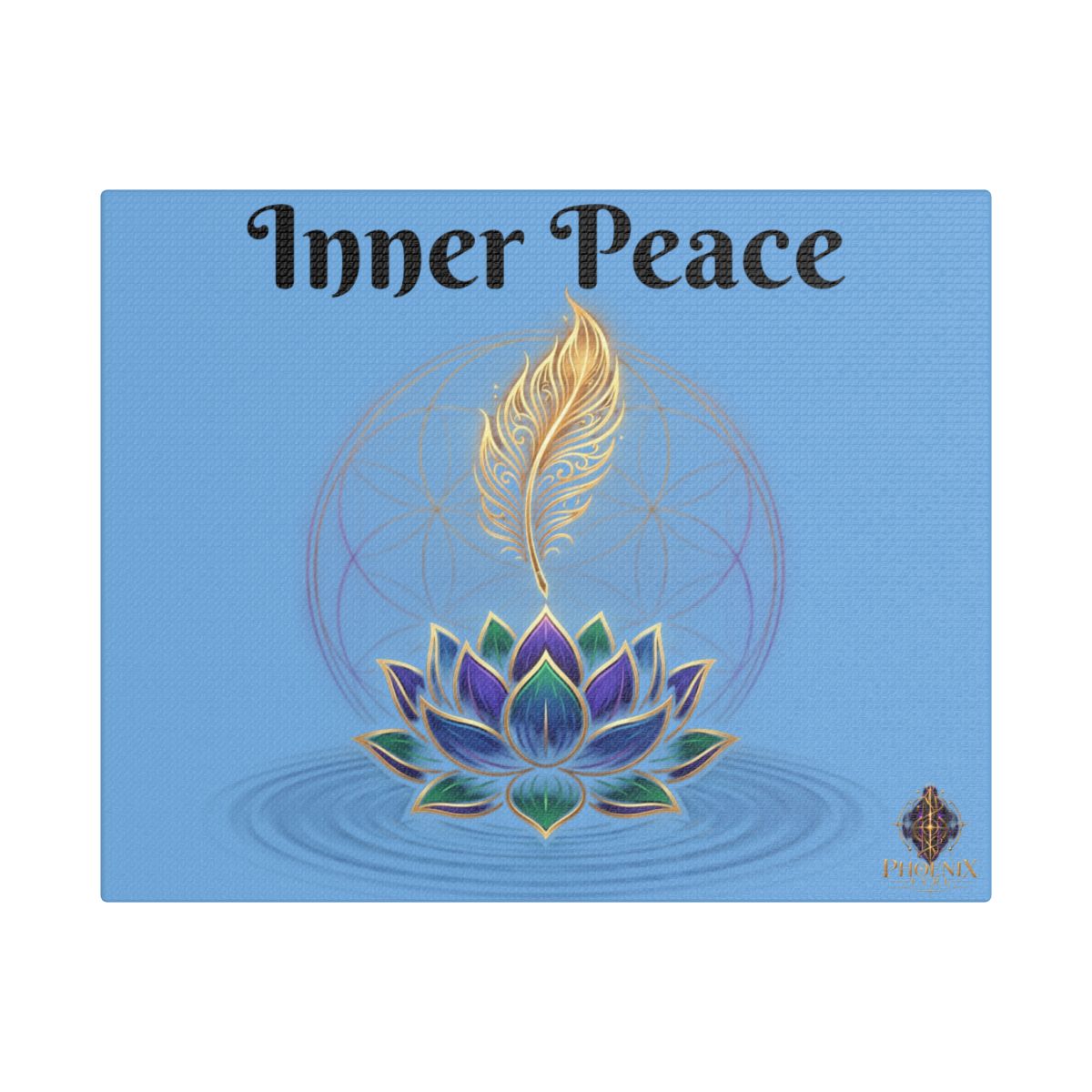 "Inner Peace" Satin Canvas, Stretched