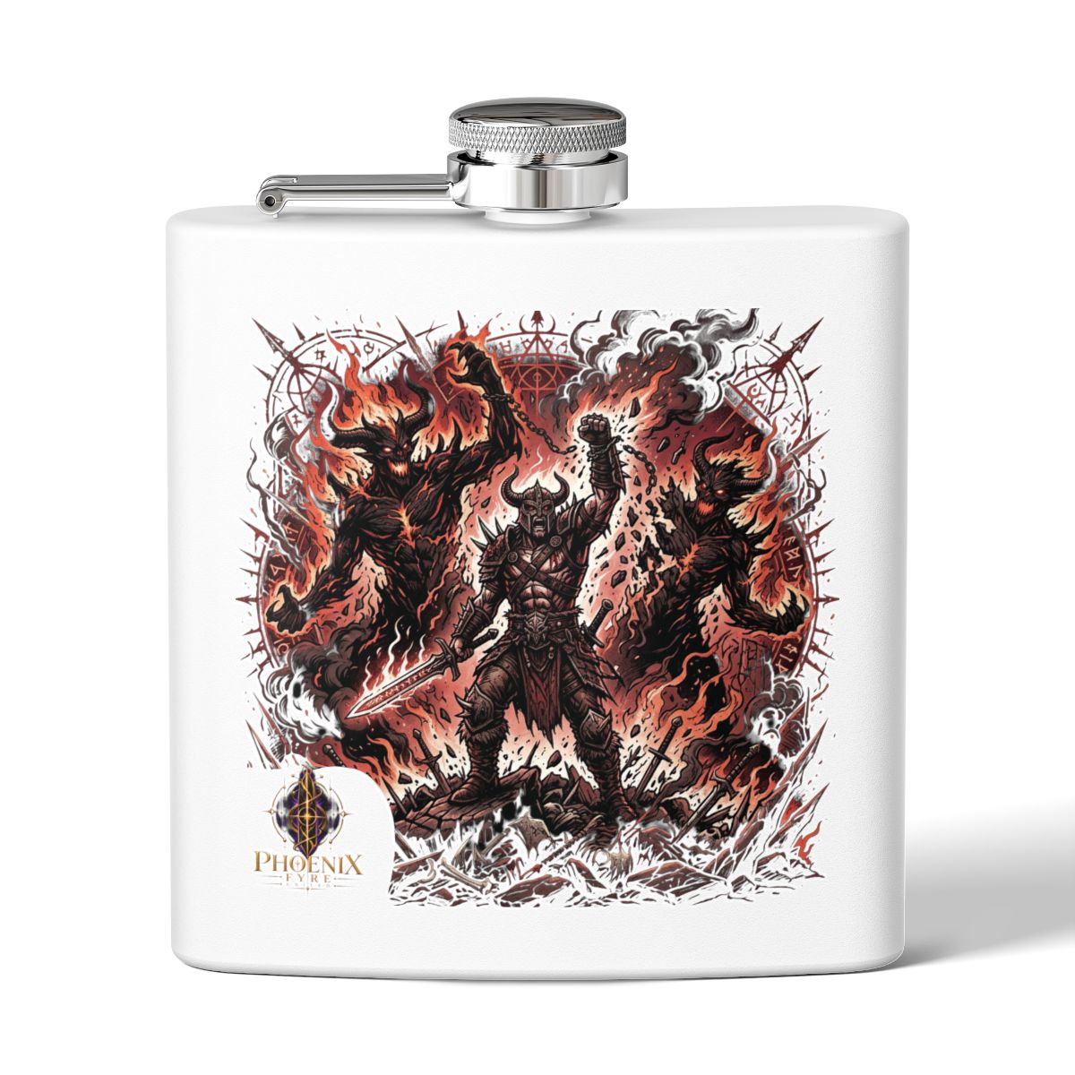 Stainless Steel "Inner Battles" Flask, 6oz