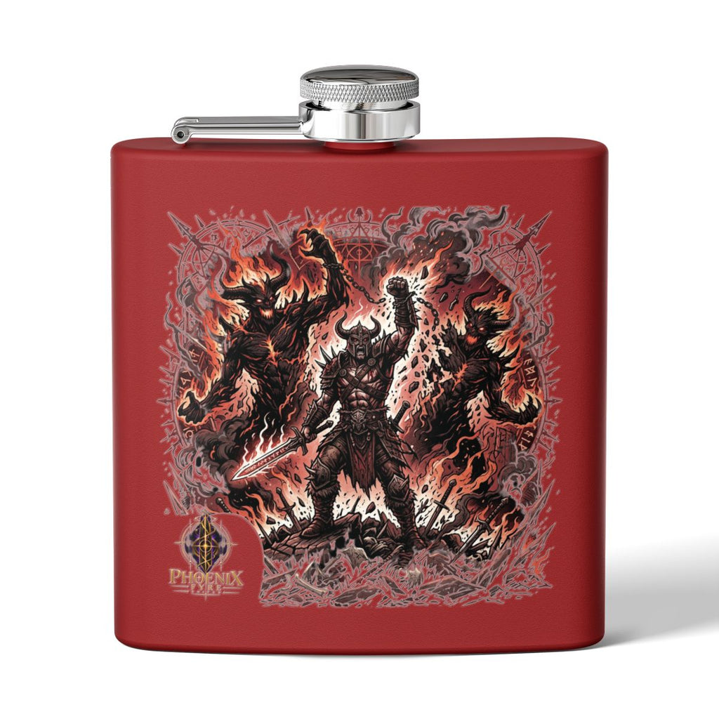 Stainless Steel "Inner Battles" Flask, 6oz