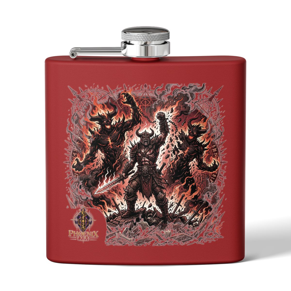 Stainless Steel "Inner Battles" Flask, 6oz