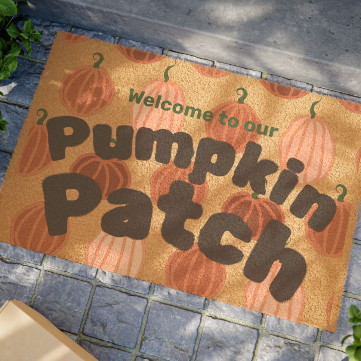 "Welcome to our Pumpkin Patch" Doormat - Fall-Halloween -